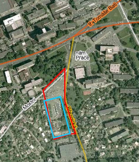 Společenské a obchodní centrum Zlín - Březnická